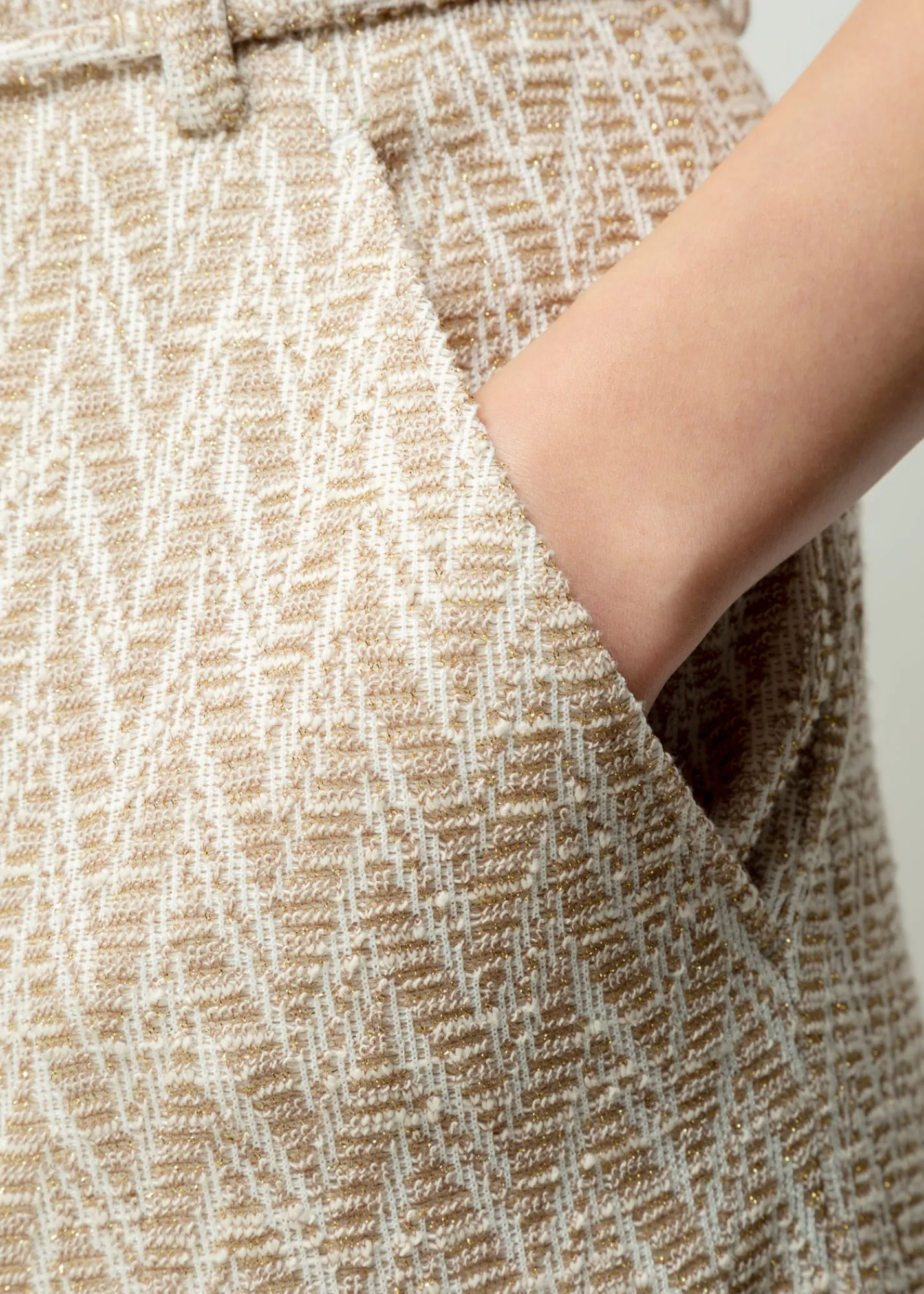 Pantalon Met Zigzag Structuur<Vanilia Sale