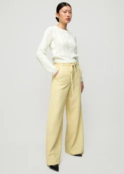 Pantalon Met Zigzag Structuur<Vanilia Fashion