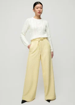 Pantalon Met Zigzag Structuur<Vanilia Fashion