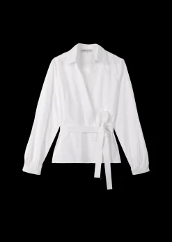Poplin Wrap Blouse<Vanilia Sale