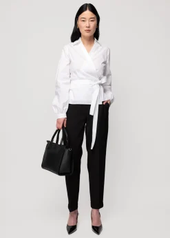Poplin Wrap Blouse<Vanilia Sale
