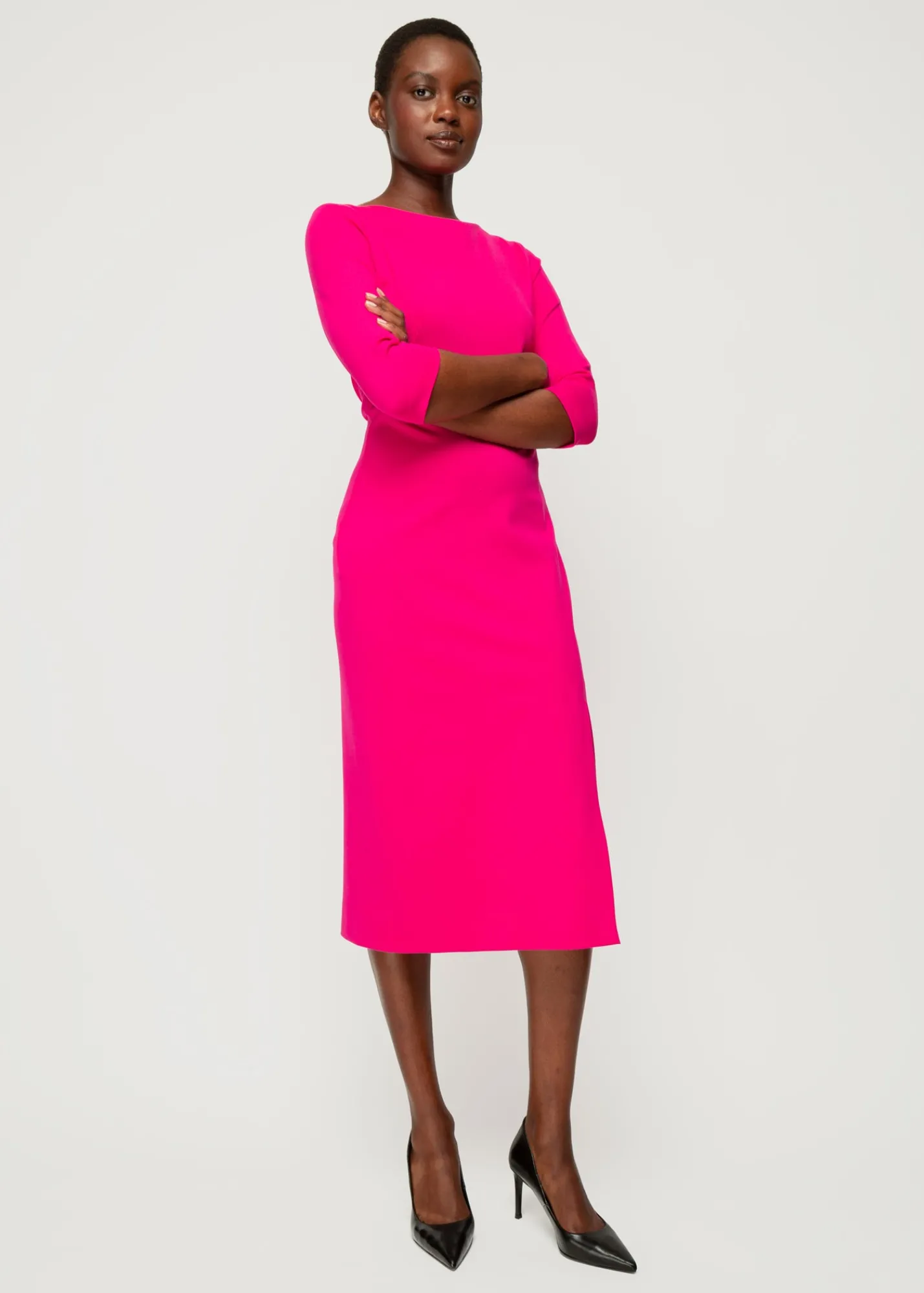 Punto Midi Jurk Met Split<Vanilia Outlet