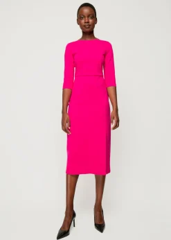 Punto Midi Jurk Met Split<Vanilia Outlet