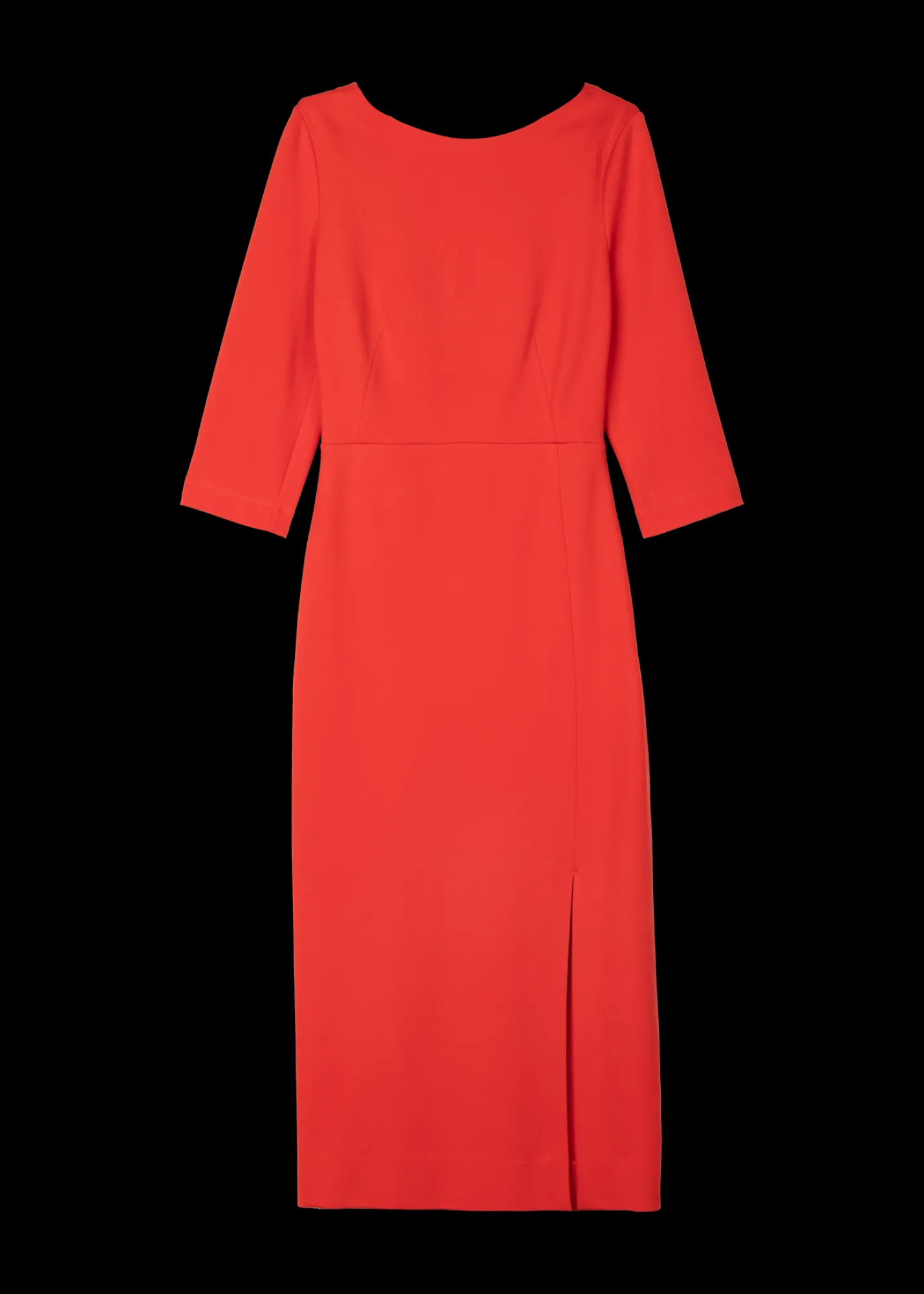 Punto Midi Jurk Met Split<Vanilia Fashion