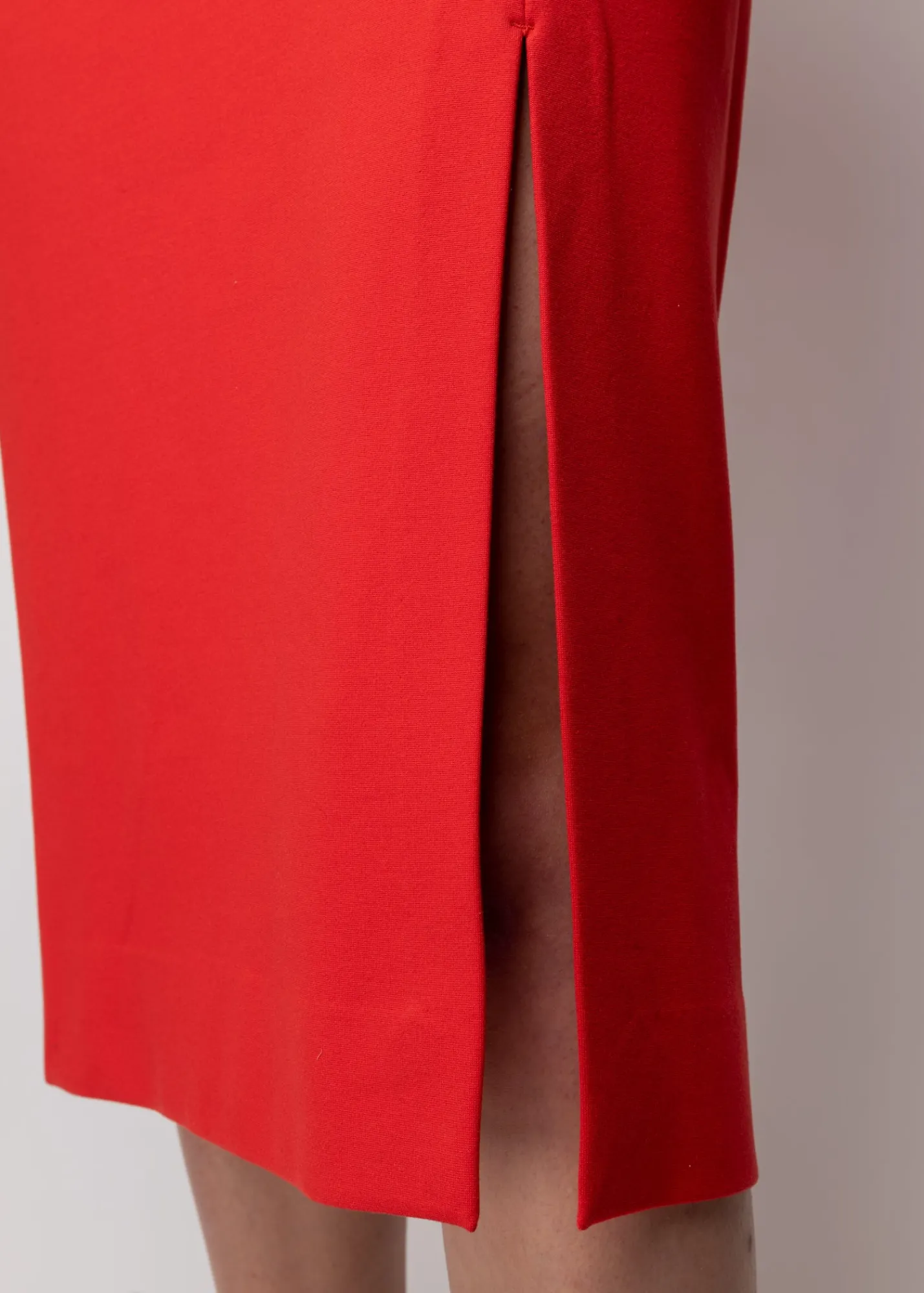Punto Midi Jurk Met Split<Vanilia Fashion