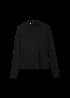Rib Top Met Col<Vanilia Sale