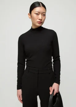 Rib Top Met Col<Vanilia Sale