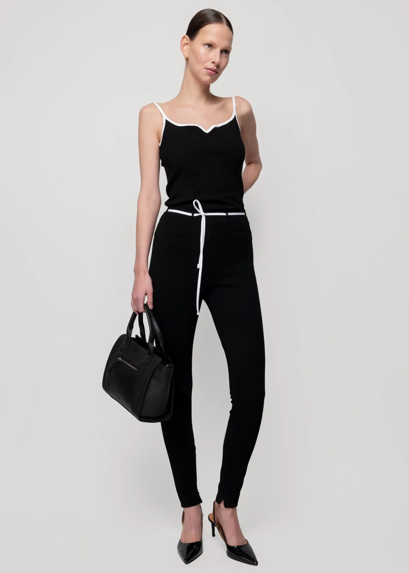 Rib Top Met Hartvormige Hals<Vanilia New