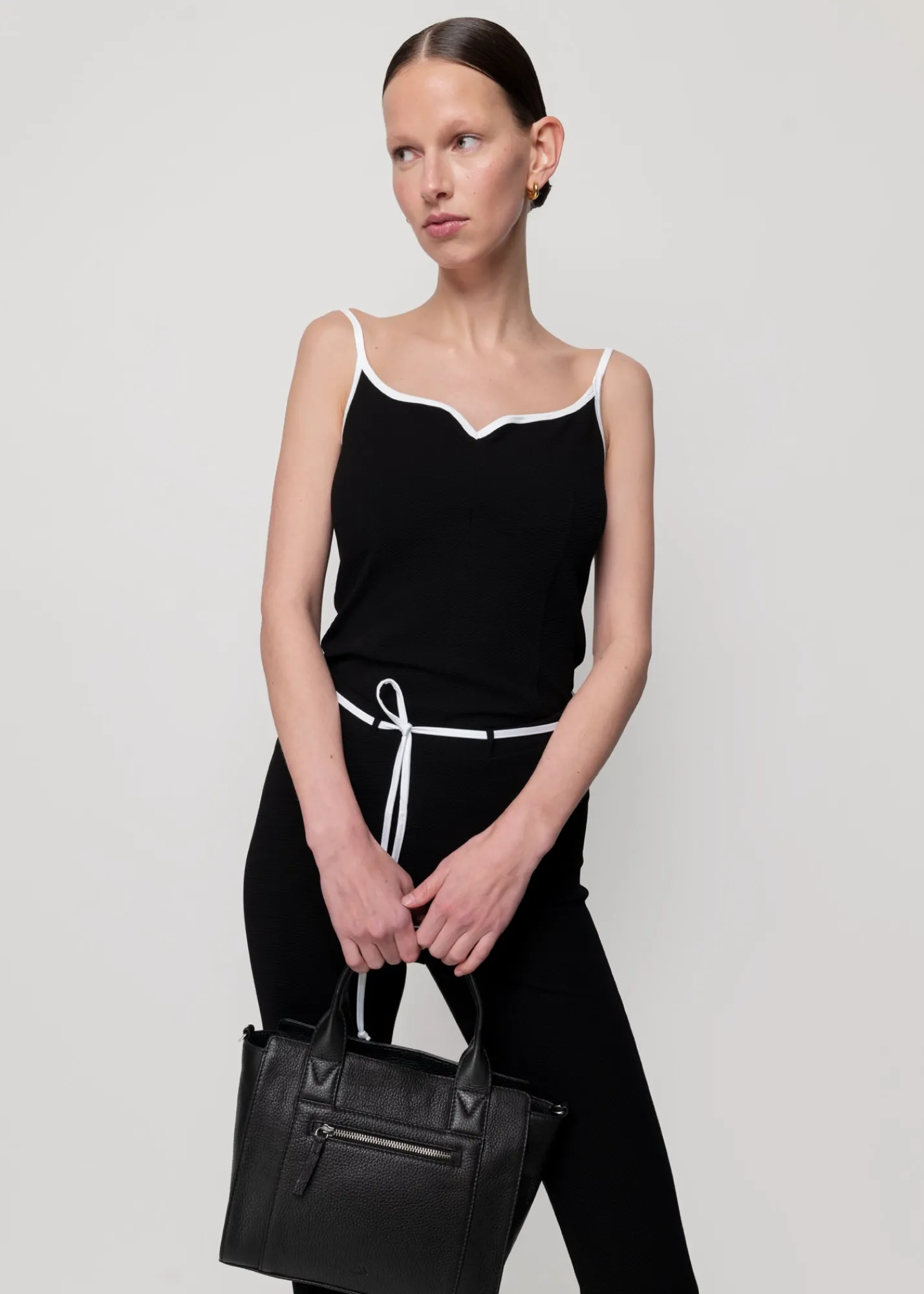 Rib Top Met Hartvormige Hals<Vanilia New