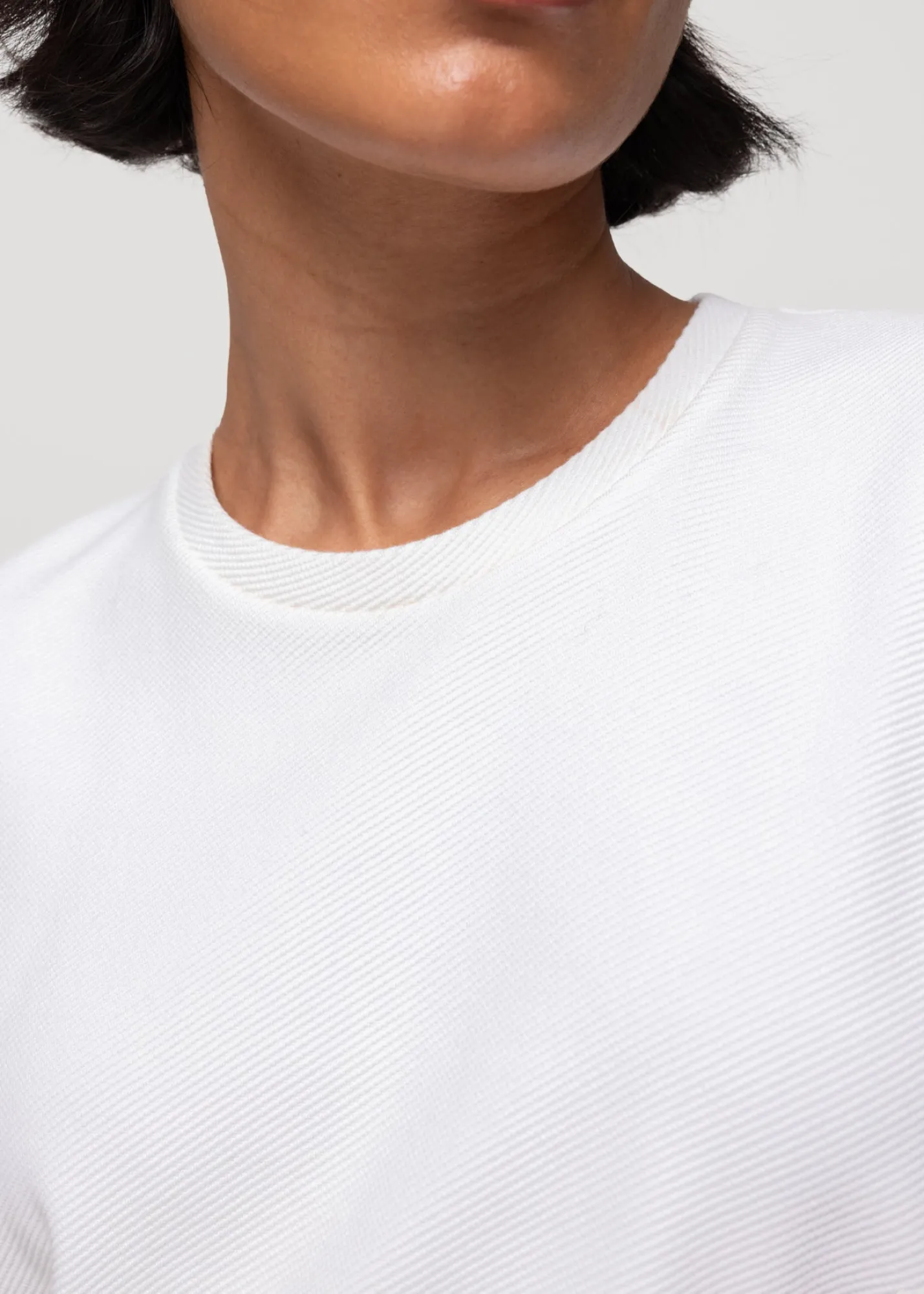 Rib T-Shirt<Vanilia Hot