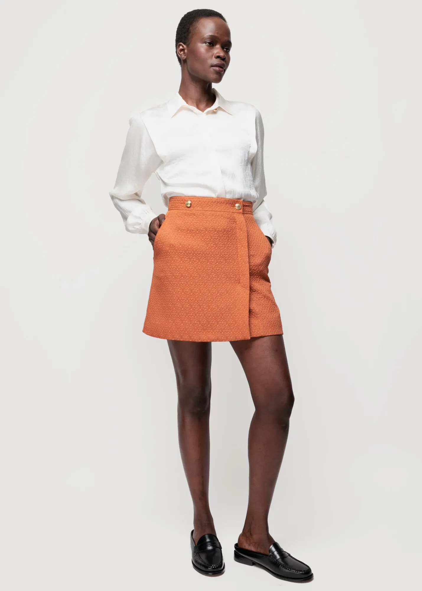 Satijnen Blouse<Vanilia Hot