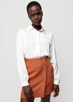 Satijnen Blouse<Vanilia Hot