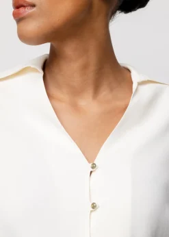 Satijnen Blouse<Vanilia Clearance