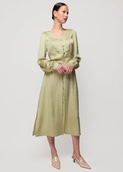 Satijnen Blouse Met Parelmoer<Vanilia Fashion