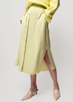 Satijnen Midi Rok<Vanilia Outlet