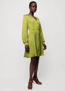 Satijnen Mini Jurk<Vanilia Fashion