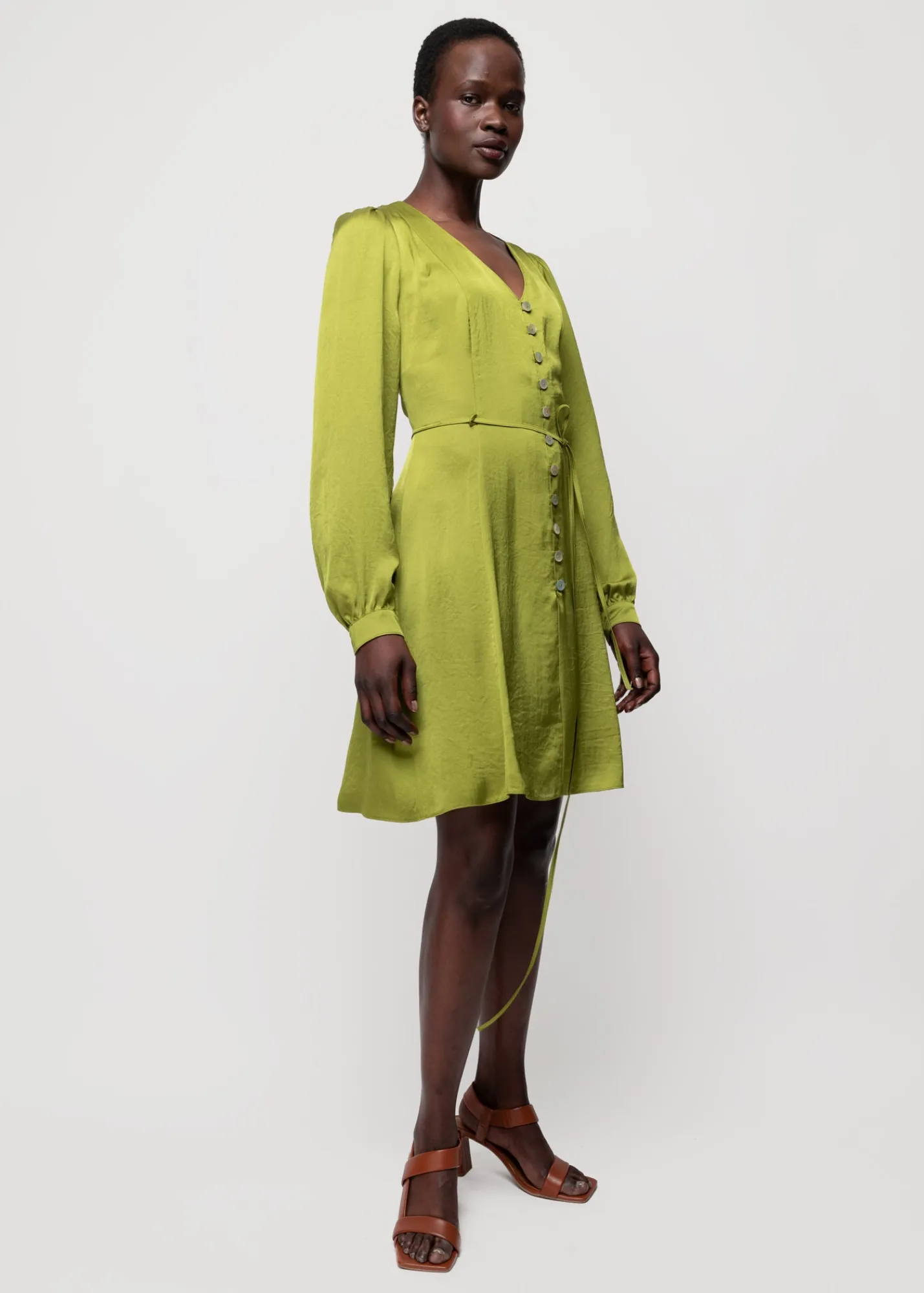 Satijnen Mini Jurk<Vanilia Fashion