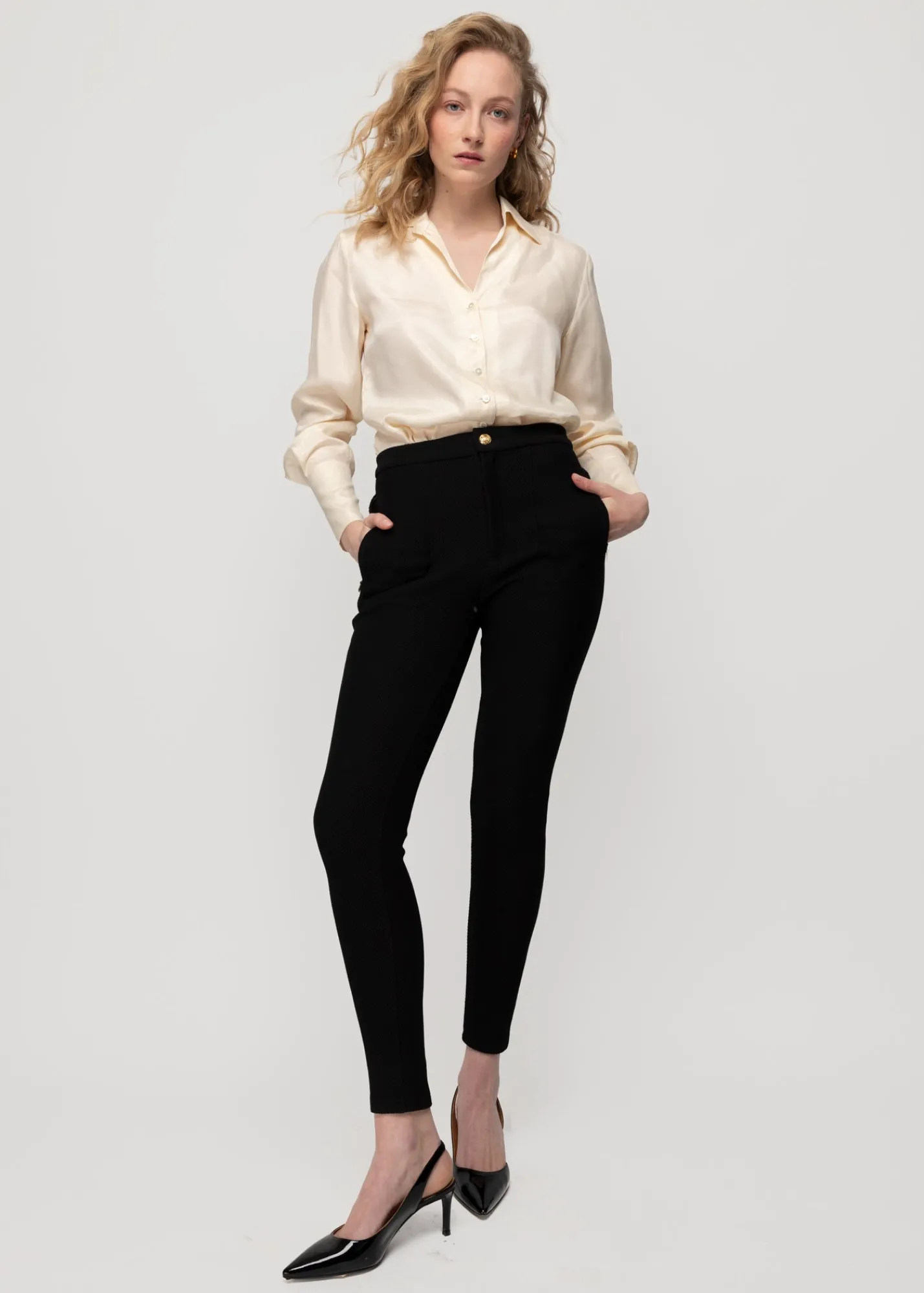 Struc Broek Skinny Fit<Vanilia Discount