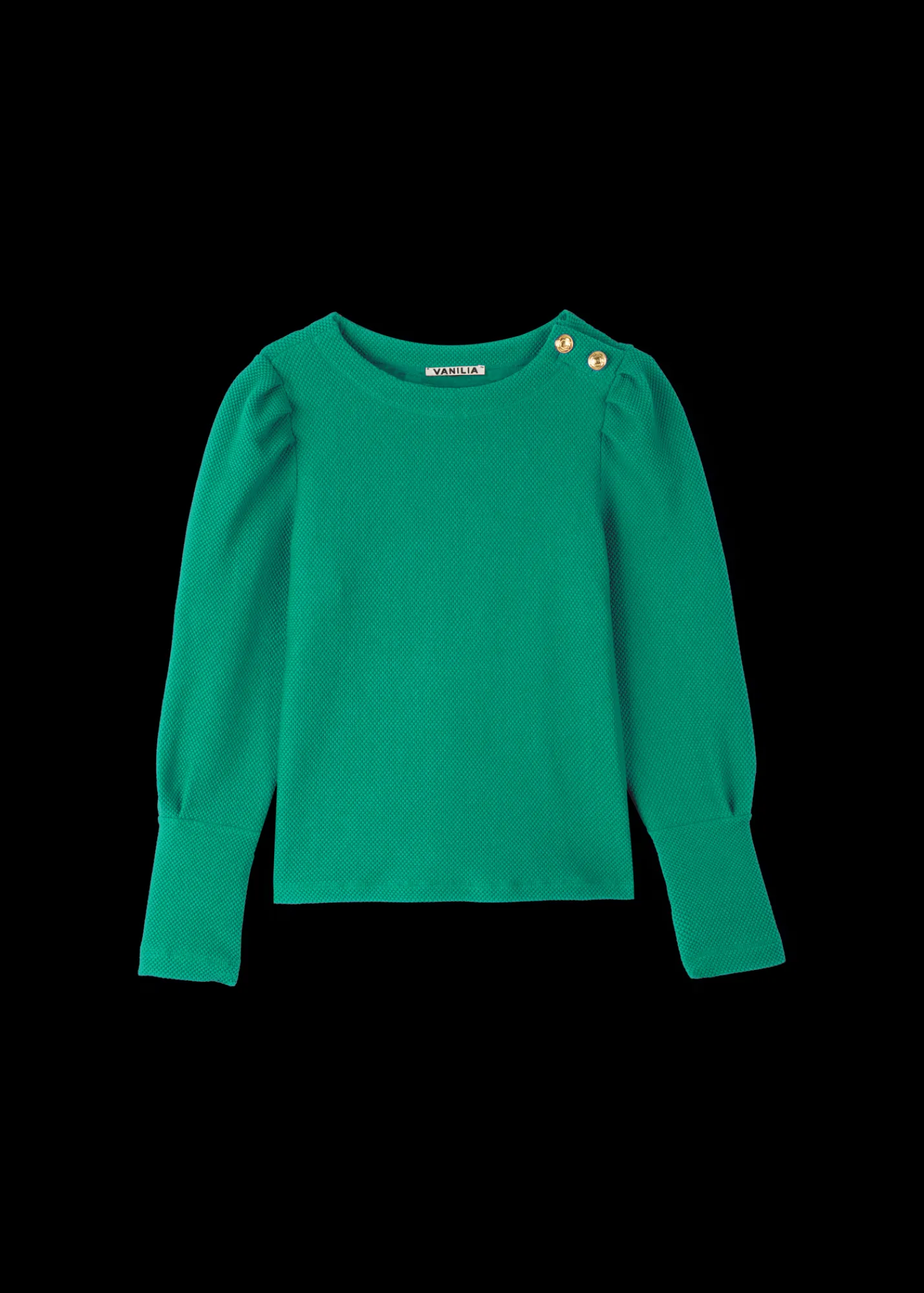 Struc Top Met Gouden Knopen<Vanilia Discount