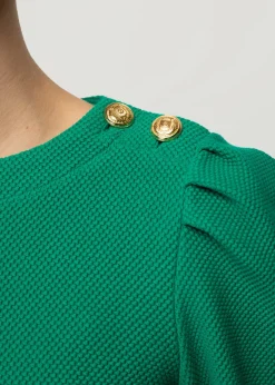 Struc Top Met Gouden Knopen<Vanilia Discount
