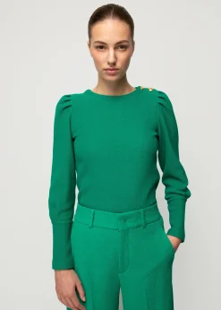 Struc Top Met Gouden Knopen<Vanilia Discount