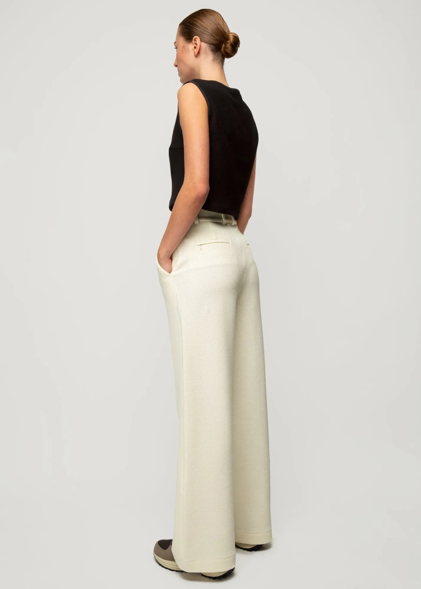 Struc Top Mouwloos<Vanilia Hot