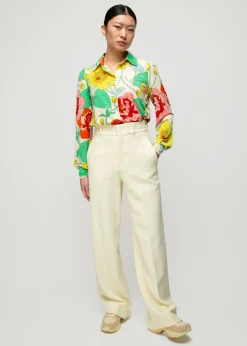 Tricot Blouse Met Bloemenprint<Vanilia New