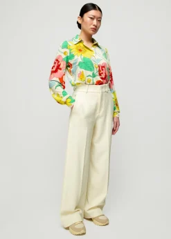 Tricot Blouse Met Bloemenprint<Vanilia New