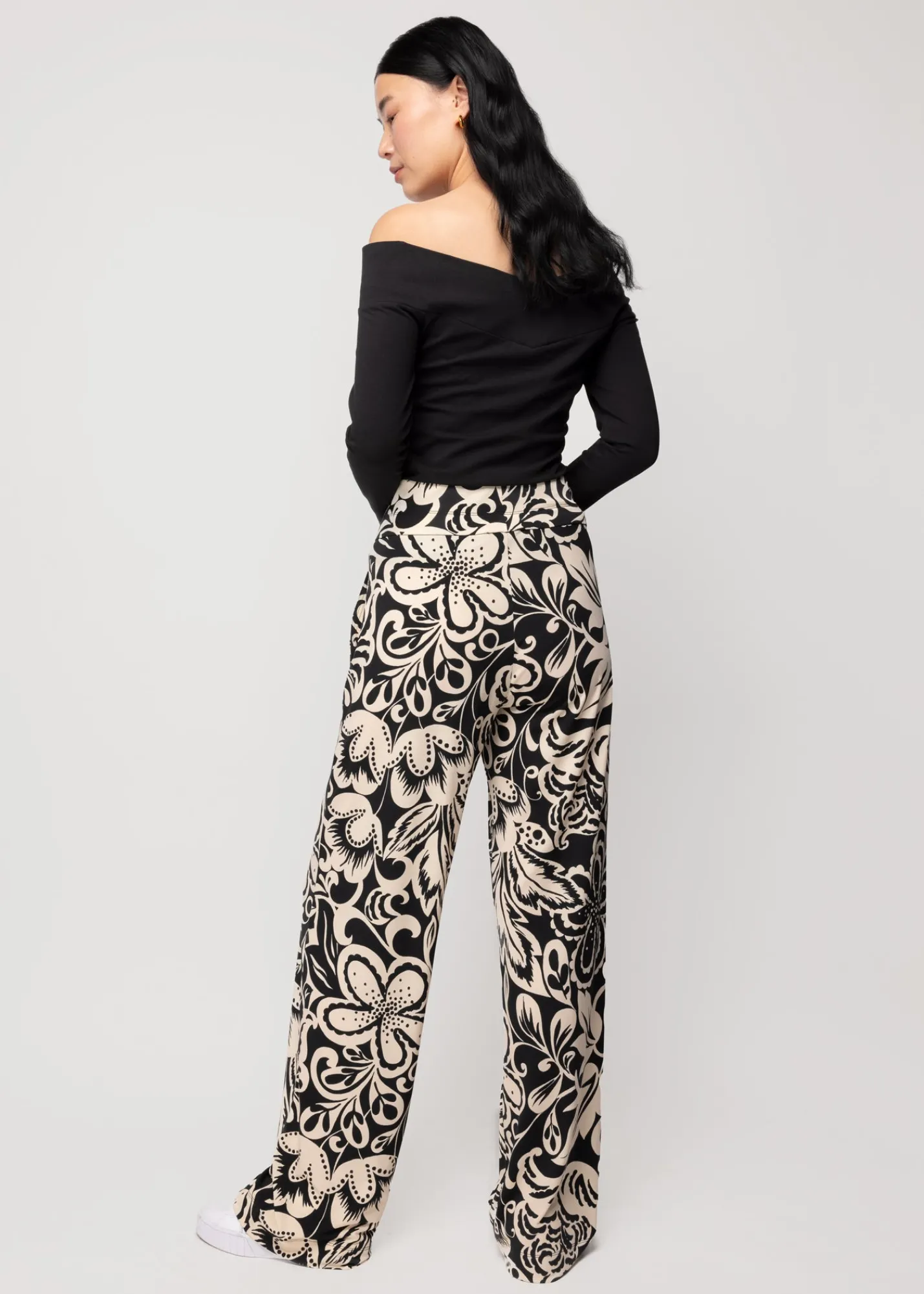 Tricot Broek Met Bloemenprint<Vanilia Sale