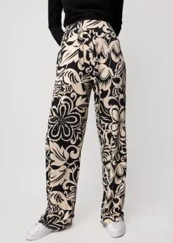 Tricot Broek Met Bloemenprint<Vanilia Sale
