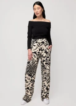 Tricot Broek Met Bloemenprint<Vanilia Sale
