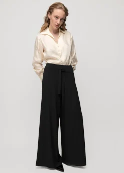 Tricot Broek Met Wijde Pijp<Vanilia Fashion
