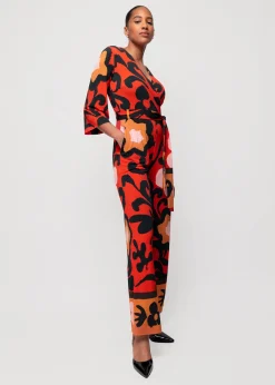 Tricot Jumpsuit Met Bloemenprint<Vanilia Fashion