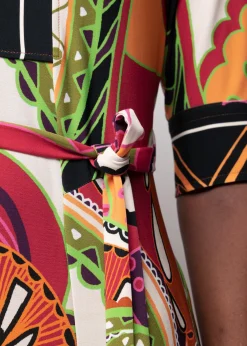 Tricot Maxi-Jurk Met Print<Vanilia Hot