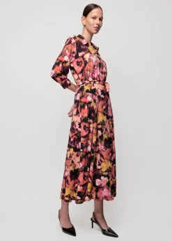 Tricot Midi Jurk Met Print<Vanilia Hot