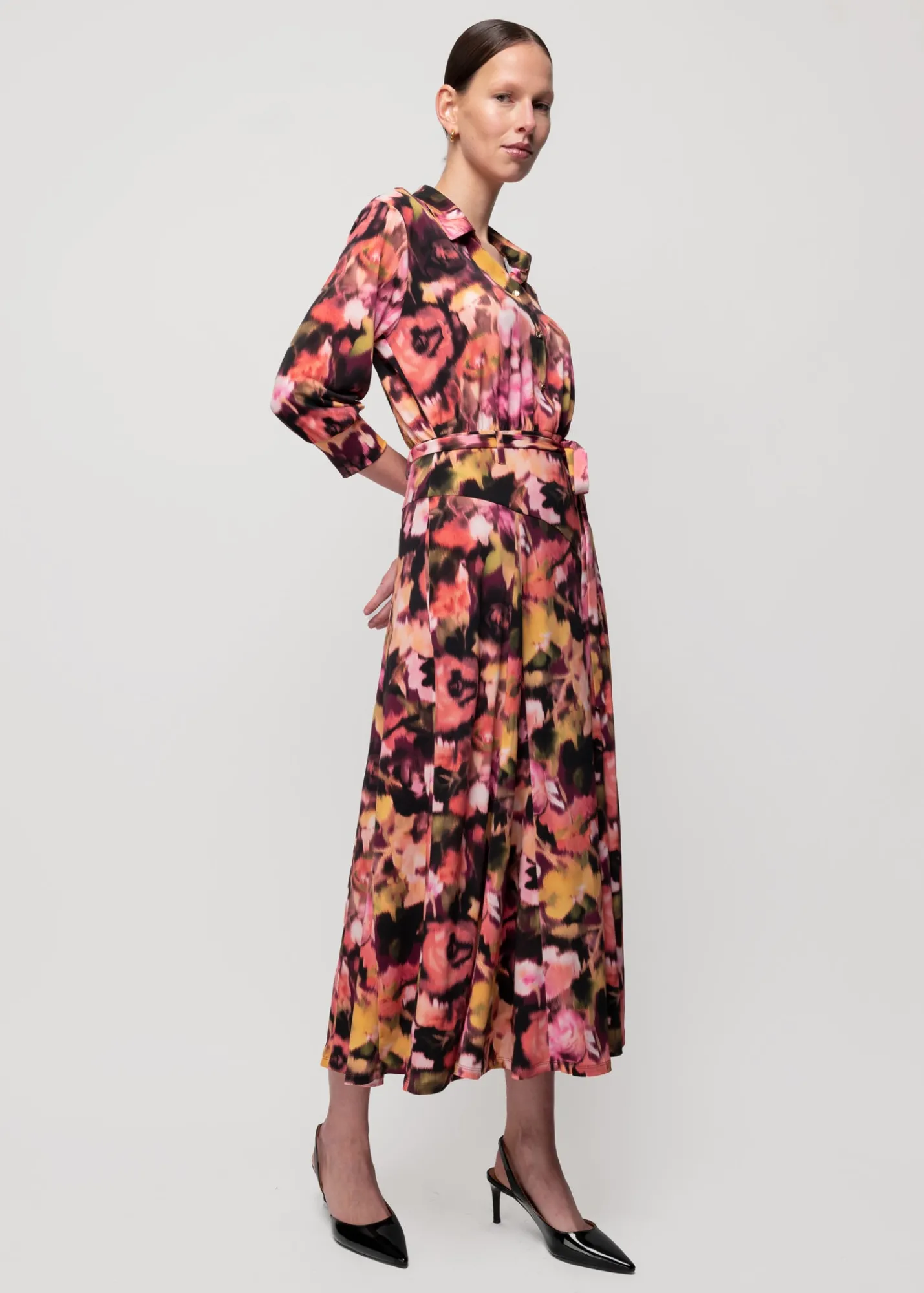 Tricot Midi Jurk Met Print<Vanilia Hot