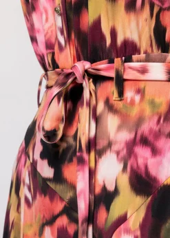 Tricot Midi Jurk Met Print<Vanilia Hot