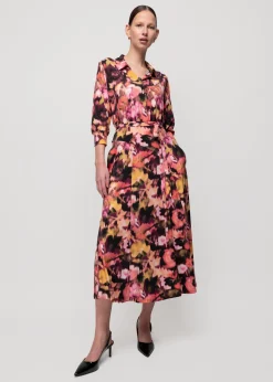 Tricot Midi Jurk Met Print<Vanilia Hot