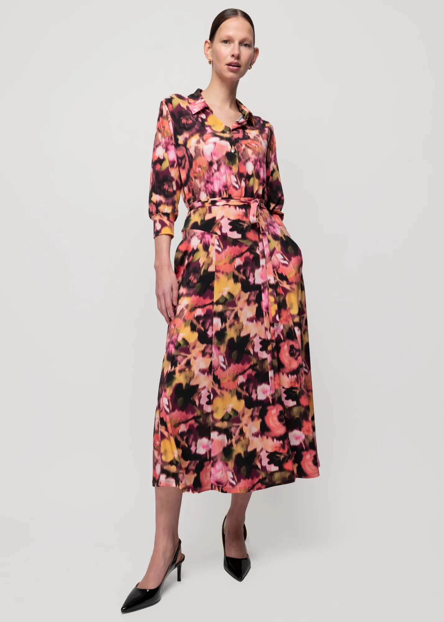 Tricot Midi Jurk Met Print<Vanilia Hot