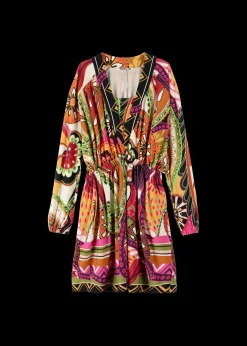 Tricot Mini Jurk Met Print<Vanilia Hot
