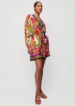 Tricot Mini Jurk Met Print<Vanilia Hot