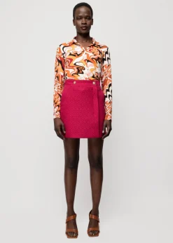 Tricot Swirl Blouse<Vanilia Best