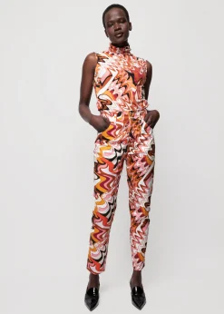 Tricot Swirl Top Met Col<Vanilia Fashion