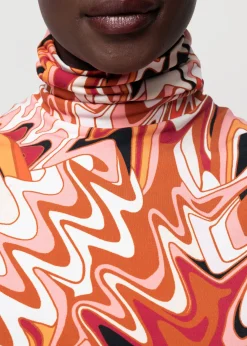 Tricot Swirl Top Met Col<Vanilia Fashion