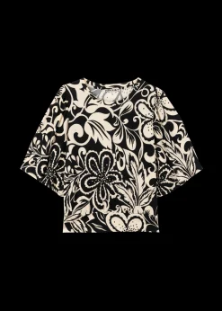 Tricot Top Met Bloemenprint<Vanilia Clearance