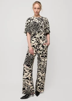 Tricot Top Met Bloemenprint<Vanilia Clearance