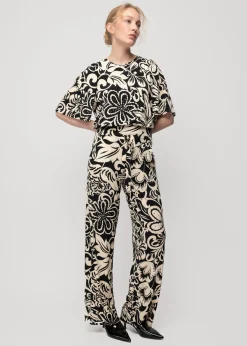 Tricot Top Met Bloemenprint<Vanilia Clearance