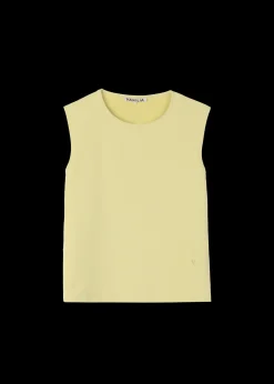 Twill Mouwloze Top<Vanilia Clearance