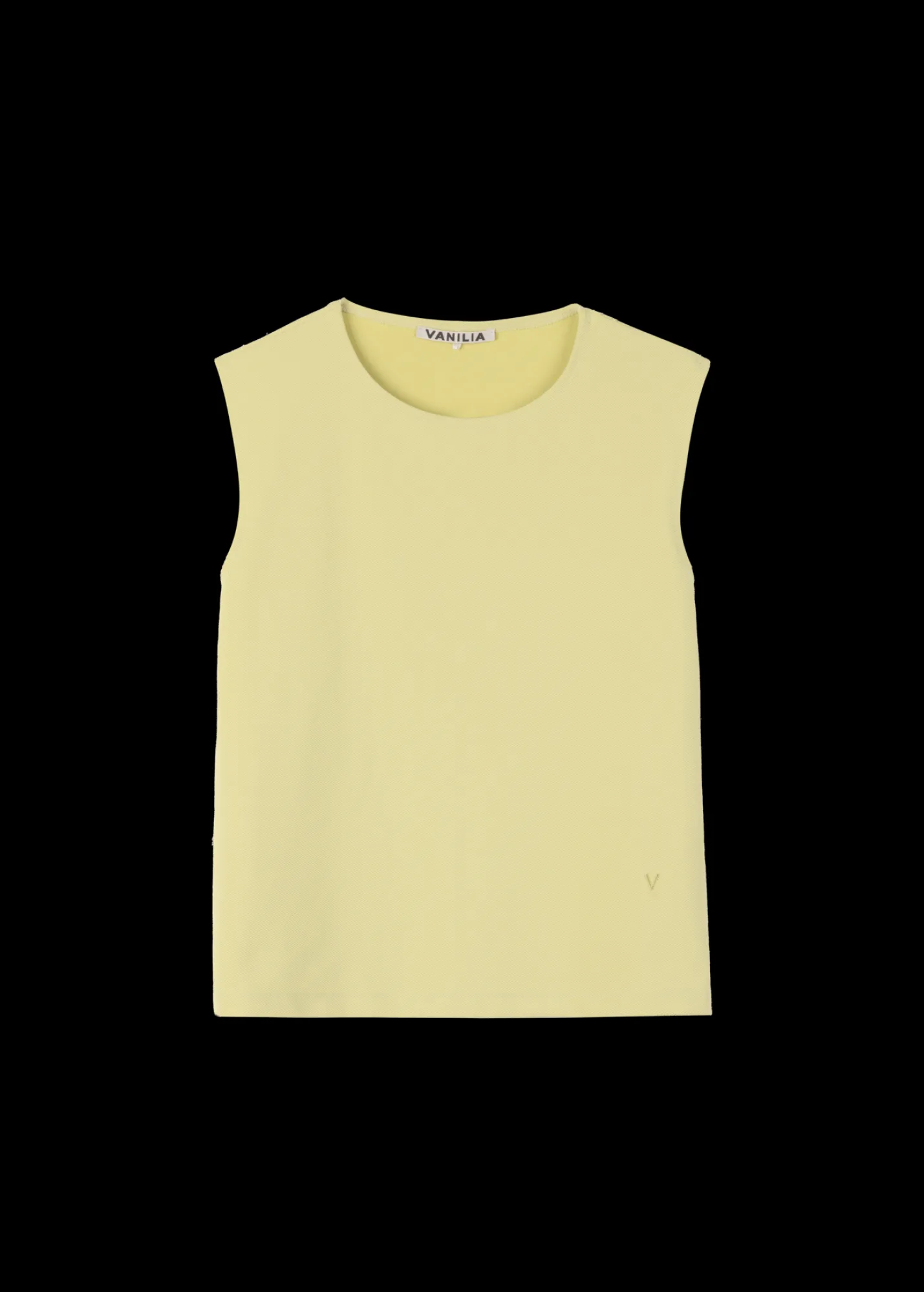 Twill Mouwloze Top<Vanilia Clearance