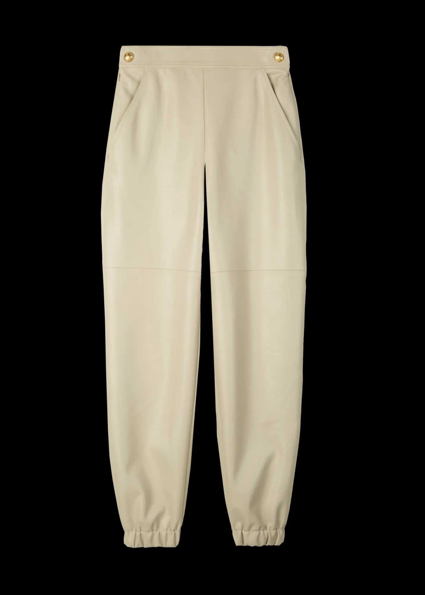 Vegan Leren Jogger<Vanilia Hot